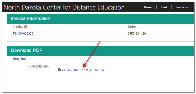 Download Invoice PDF