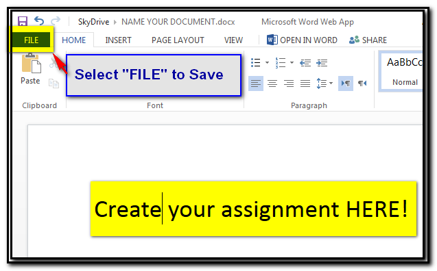 Select File to save